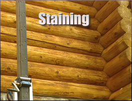  Chillicothe, Ohio Log Home Staining